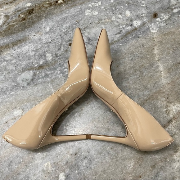 Sam Edelman Hazel Pumps in Nude Beige Blush Patent Leather Women’s 8.5 - Picture 7 of 12